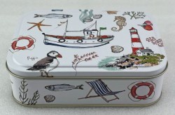 MF3186  px Madeleine Floyd - Seaside Design - Small Tin